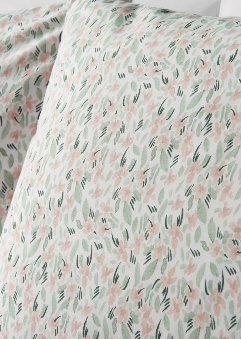 Pink Scatter Floral Duvet Set
