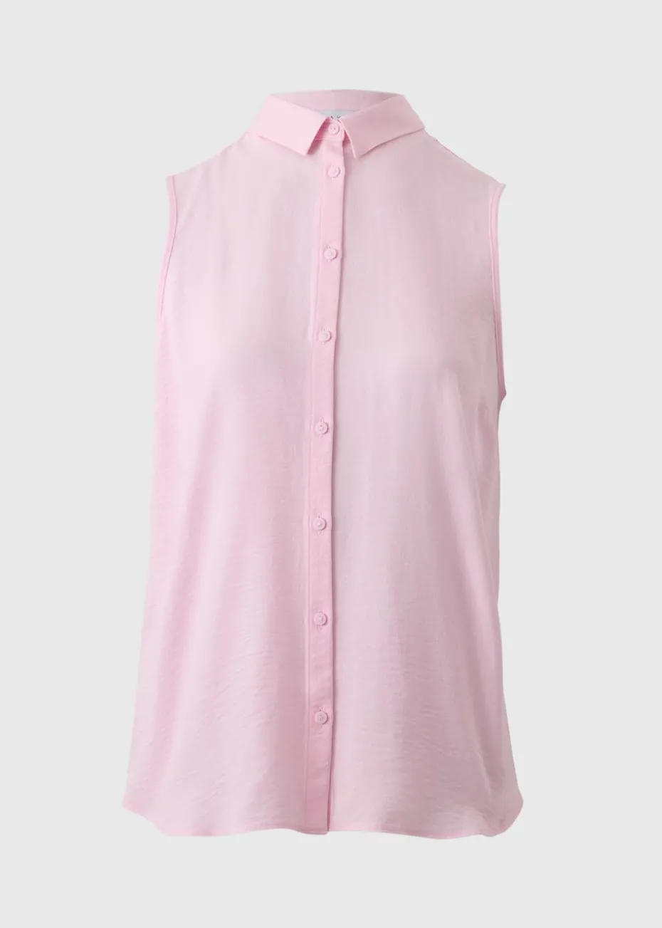 Pink Sleeveless Shirt