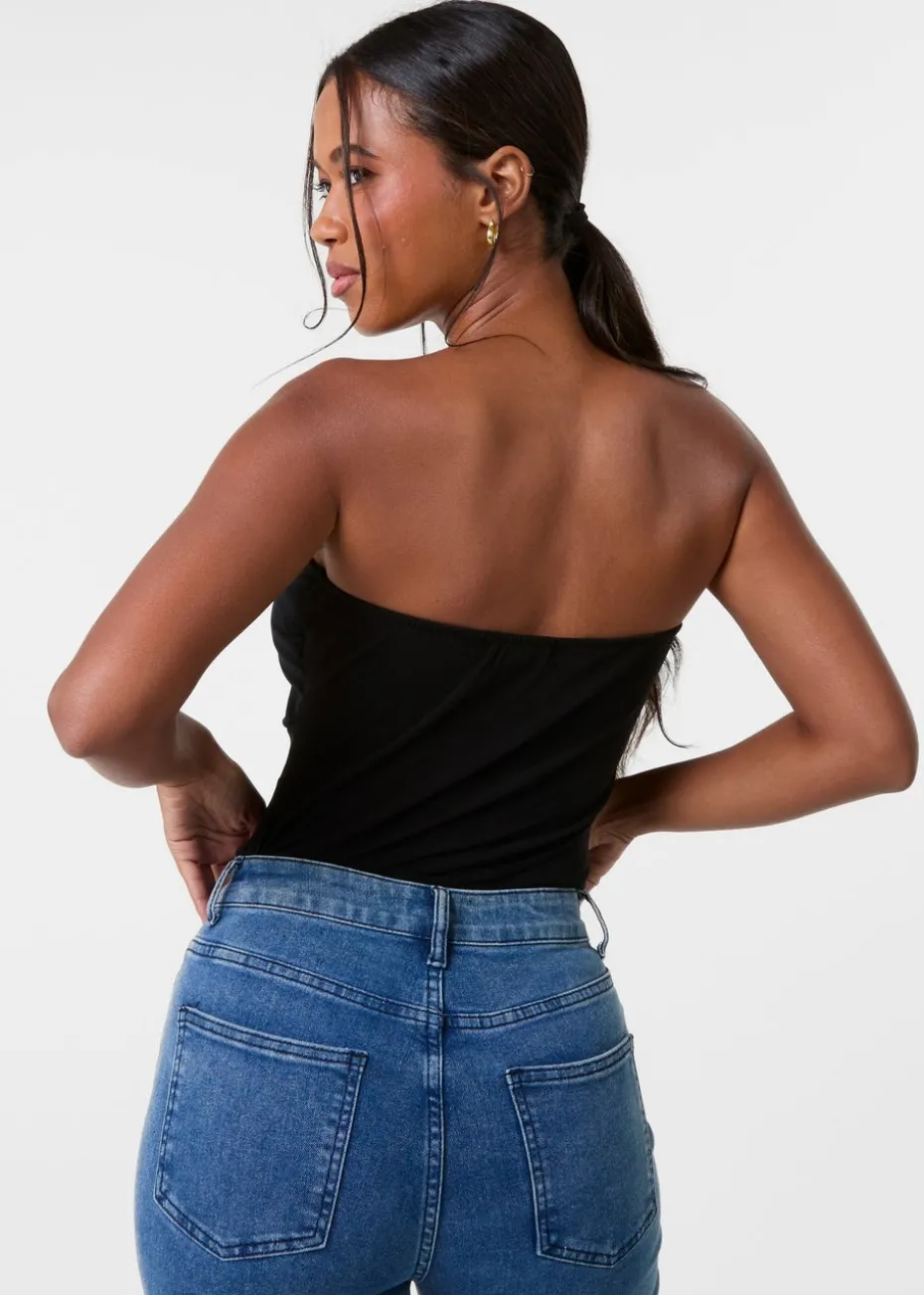Pink Vanilla Black Detail Bodysuit