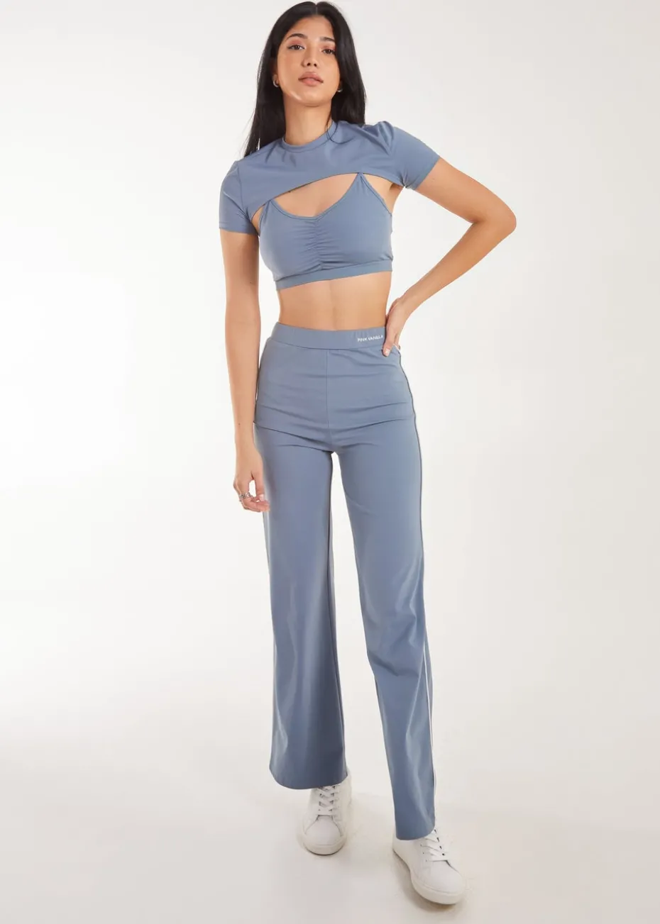 Pink Vanilla Blue Super Soft Active Yoga Pants