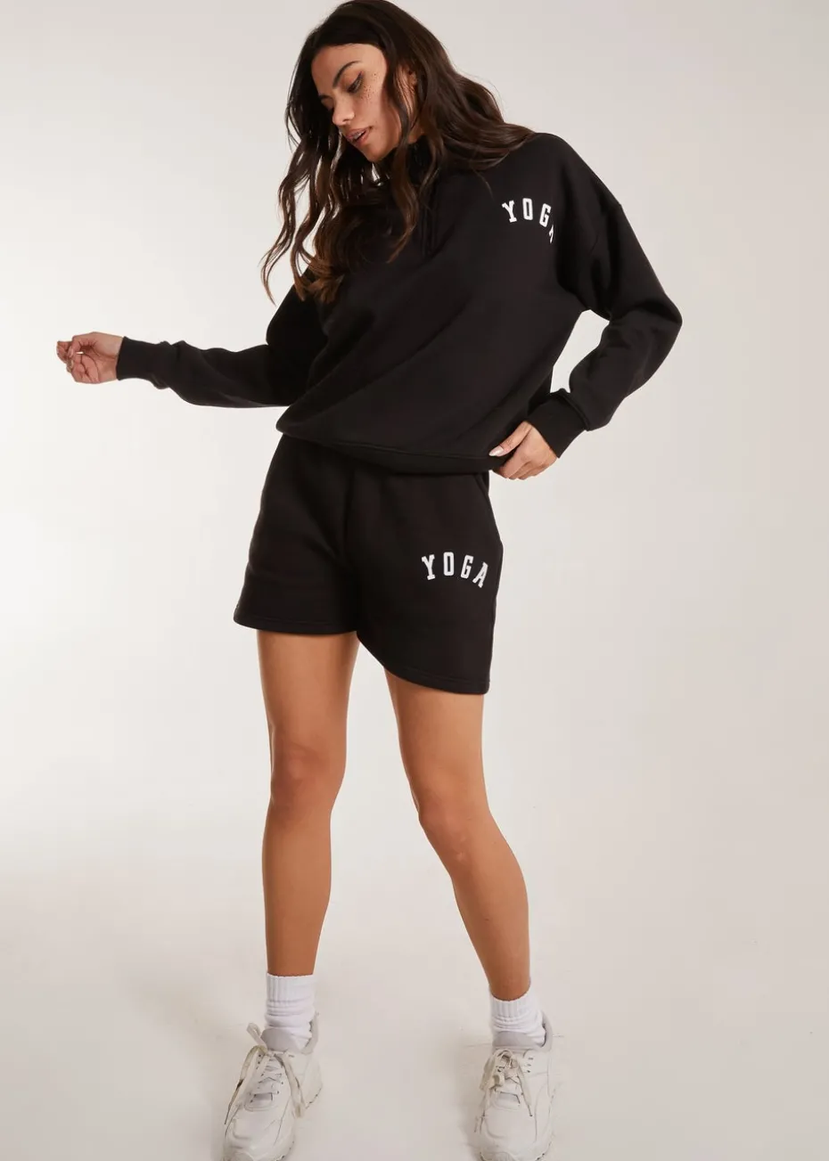 Pink Vanilla Collared Lounge Yoga Sweatshirt