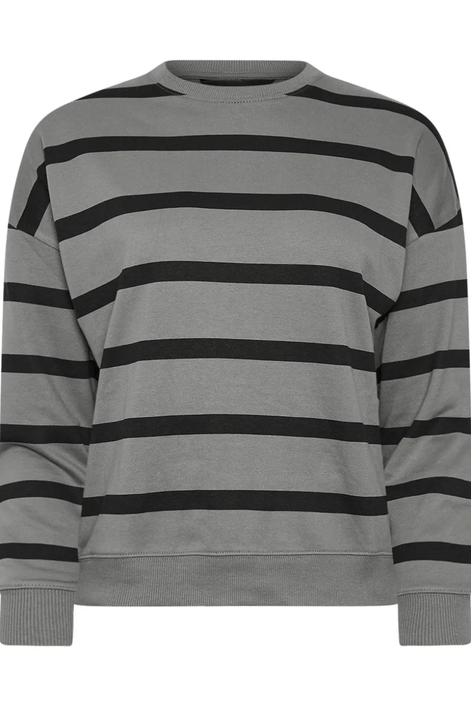 Pixiegirl Petite Charcoal Grey Stripe Sweatshirt