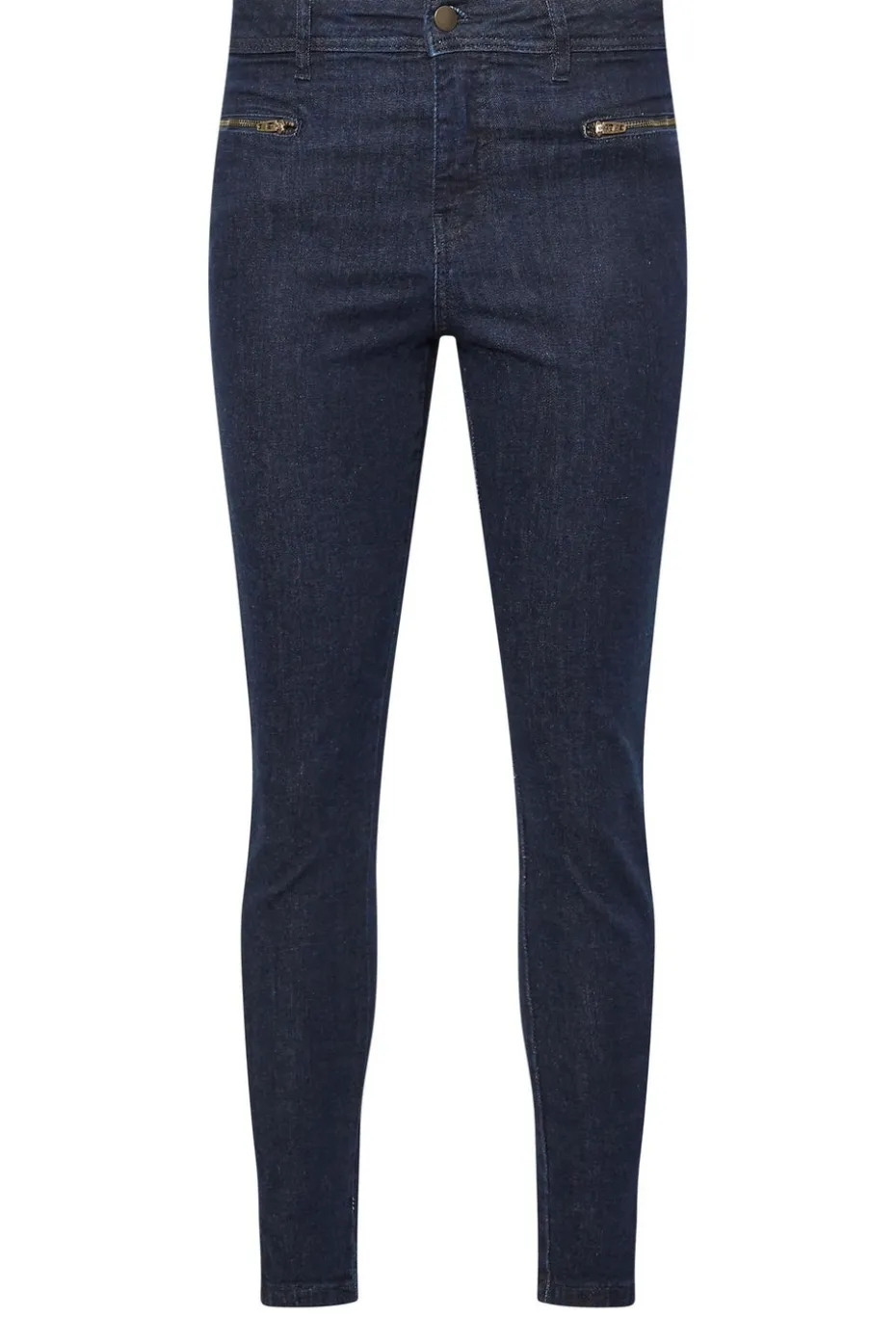 Pixiegirl Petite Dark Blue Stretch Zip Pocket Skinny Jeans