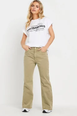 Pixiegirl Petite Natural Brown Straight Leg Jean