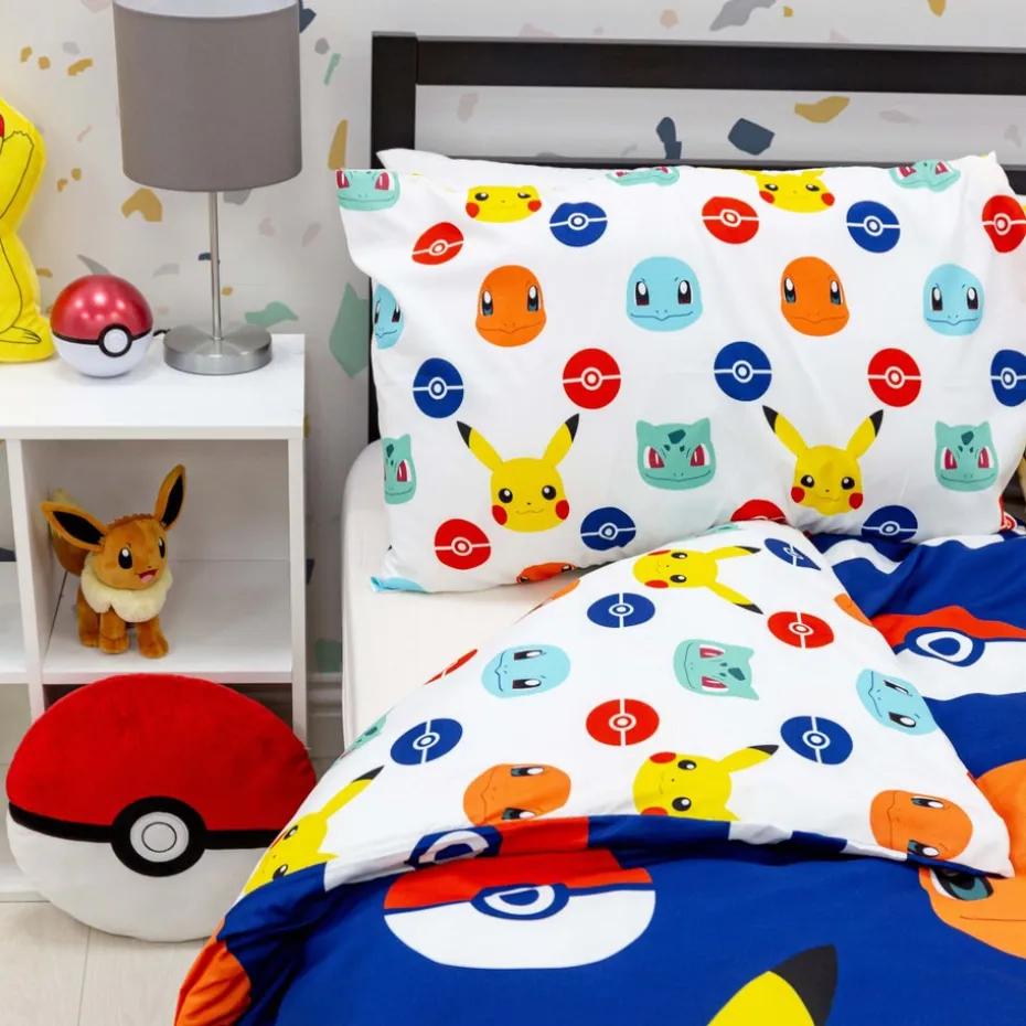 Pokemon Badges Duvet Cover