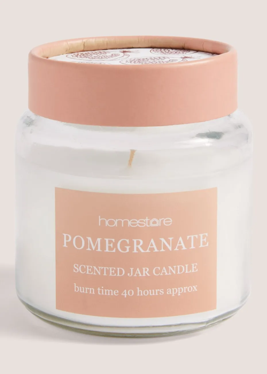 Pomegranate Scented Jar Candle