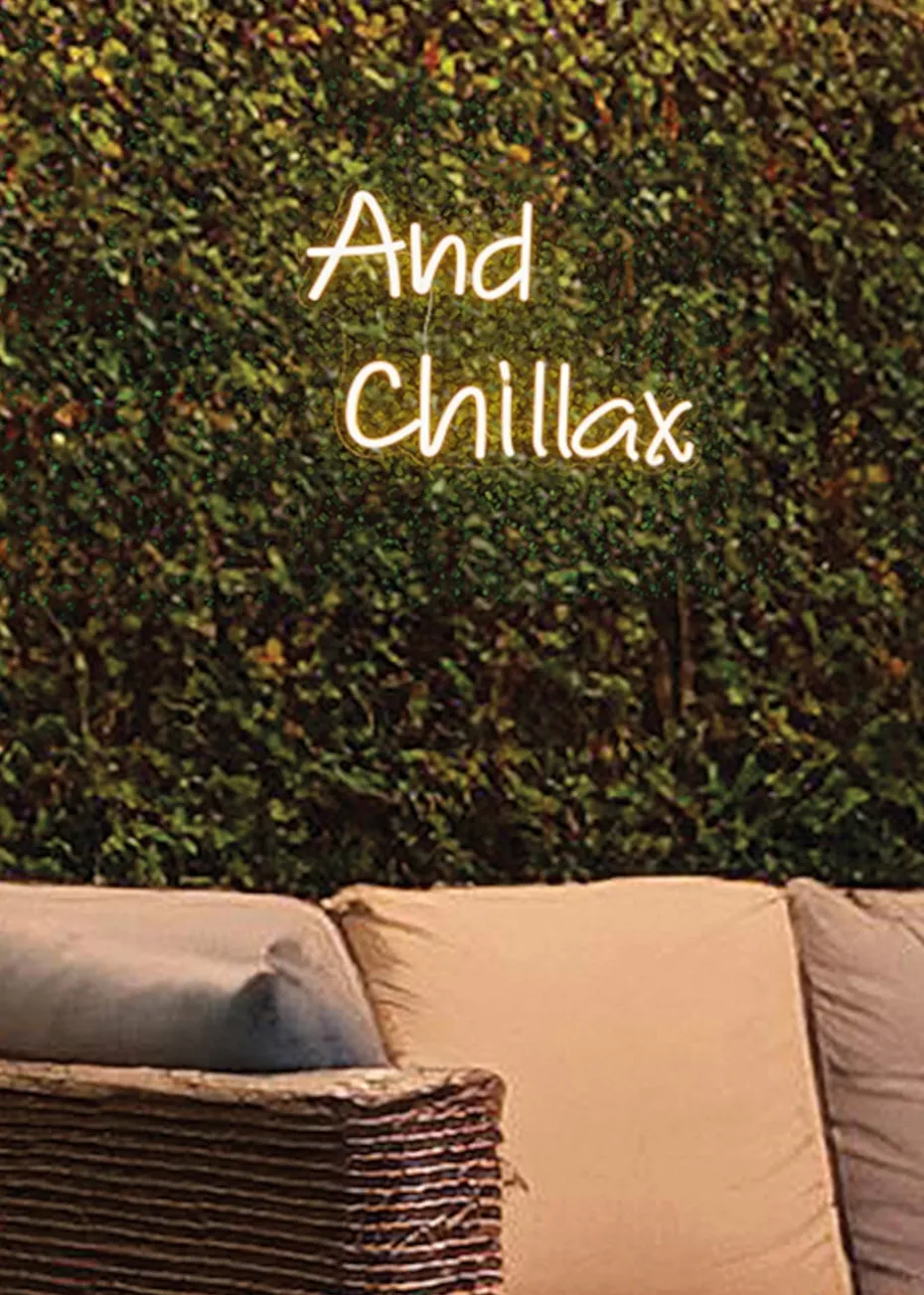 Premier Decorations LED Neon And Chillax Wall Sign