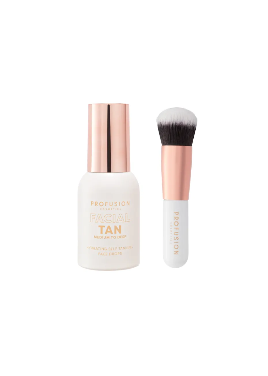 Profusion Cosmetics Facial Bronzing Set Medium To Deep