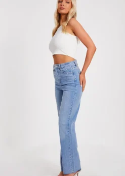 Quiz Blue Denim Embellished Jeans