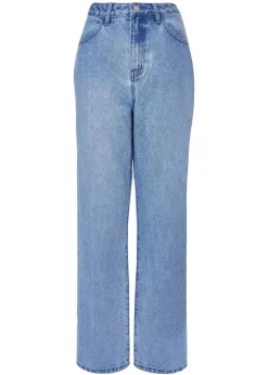 Quiz Blue Denim Ruffle Heart Jeans