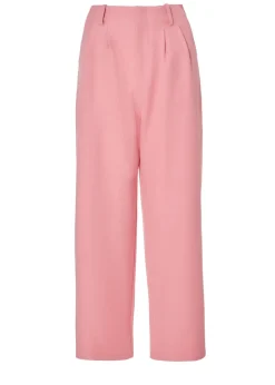 Quiz Coral Petite Woven Wide Leg Trousers
