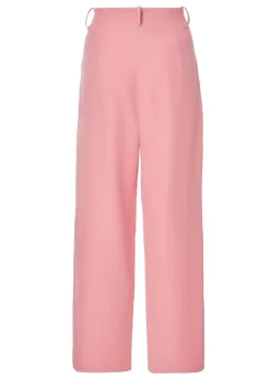Quiz Coral Petite Woven Wide Leg Trousers