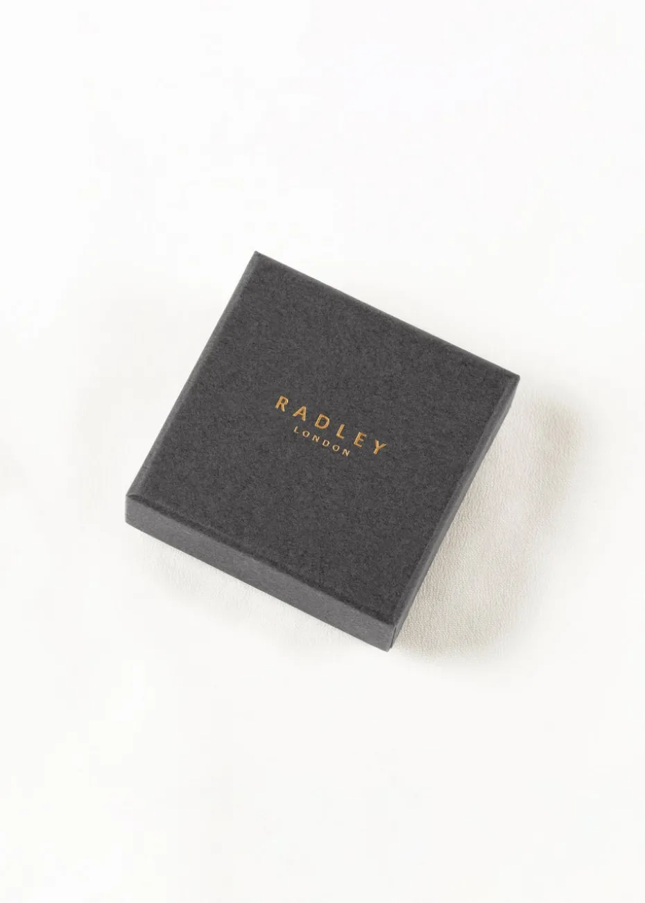 Radley London Sterling Silver Blue Heart Stone Necklace