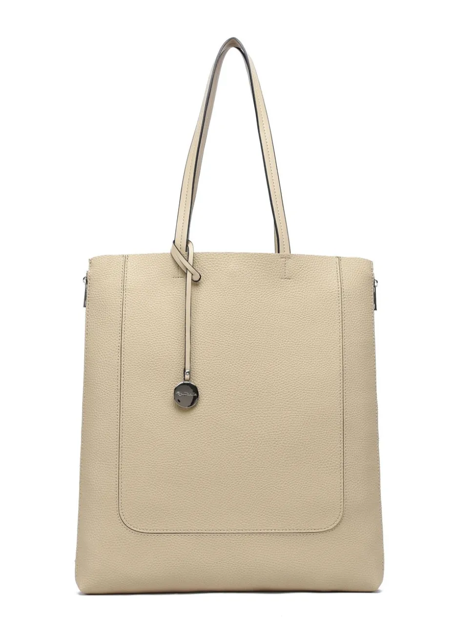 Raffaella Beige Large Shopping Bag