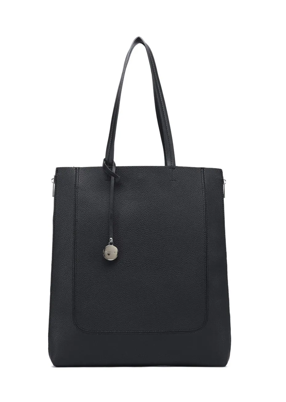 Raffaella Black Large Shopping Bag