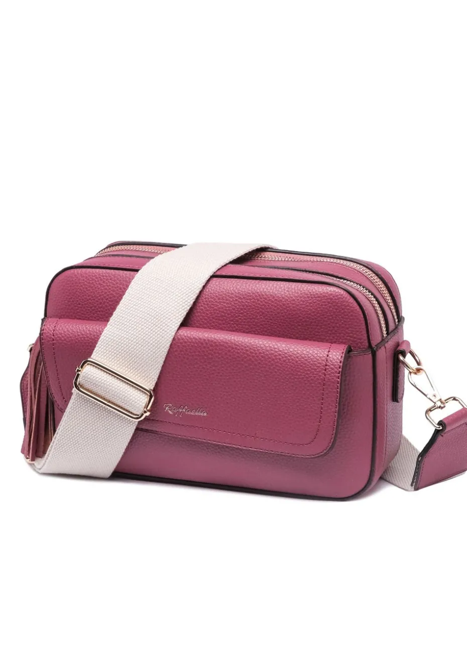 Raffaella Wine Cross Body Pocket Camera Bag