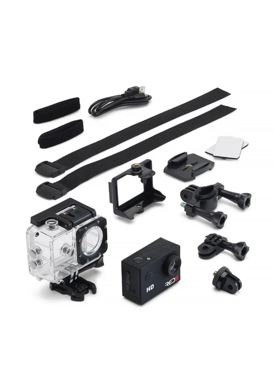 RED5 Black Action Camera Water Proof
