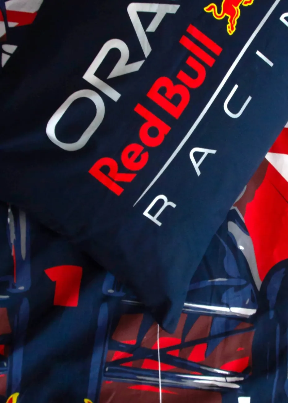 Red Bull Formula 1 Polycotton Reversible Duvet Cover Set