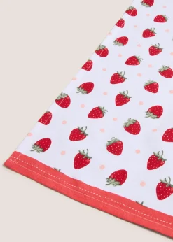 Red Quilted Strawberry Blanket