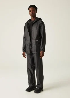 Regatta Black Adult Stormbreak Waterproof Hydrofort Overtrousers