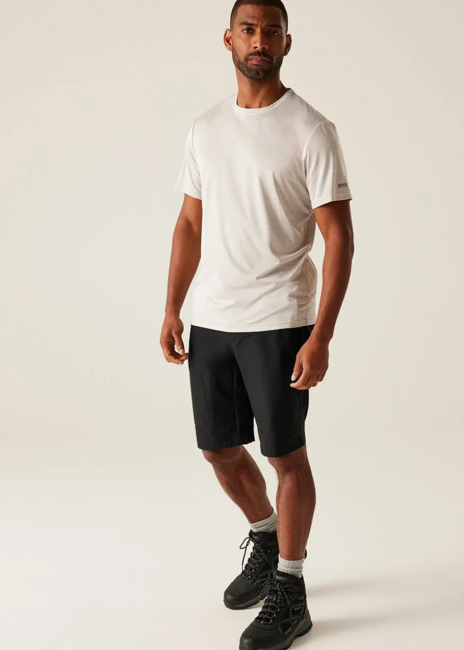 Regatta Black Highton II Water Repellent Isoflex Long Shorts