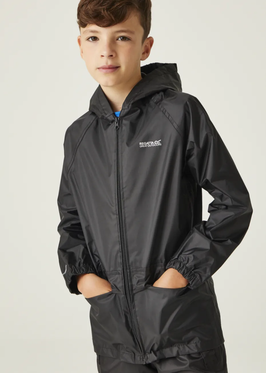 Regatta Black Kids' Stormbreak Waterproof Jacket