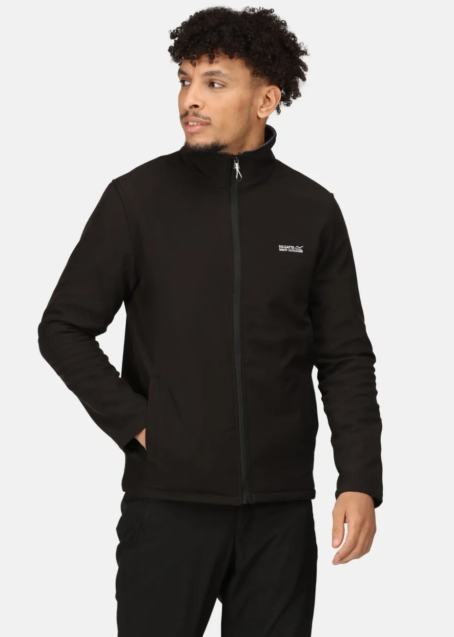 Regatta Black Men's Cera V Water Repellent Softshell Jacket