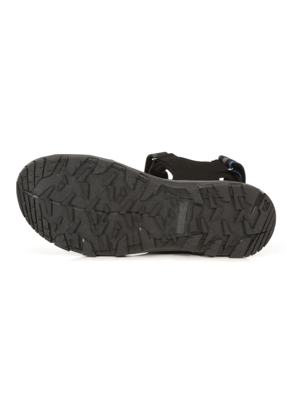 Regatta Black Nautical Blue Dark Grey Kota Drift EVA Cushioned Walking Sandals