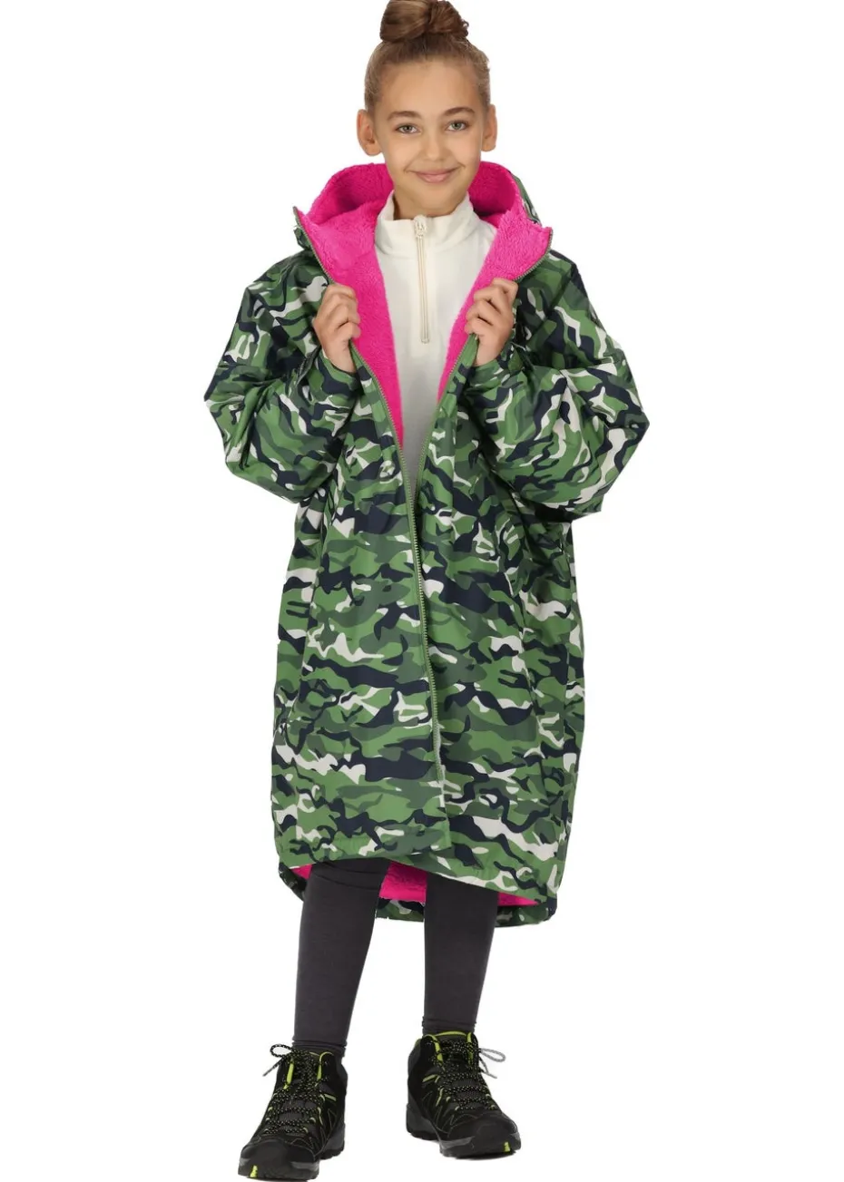 Regatta Cactus Camouflage Kids' Junior Waterproof Hydrofort Robe