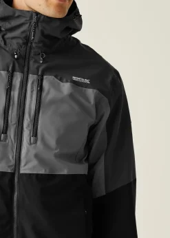 Regatta Grey/Black Maland II Waterproof Breathable Isotex Stretch Jacket