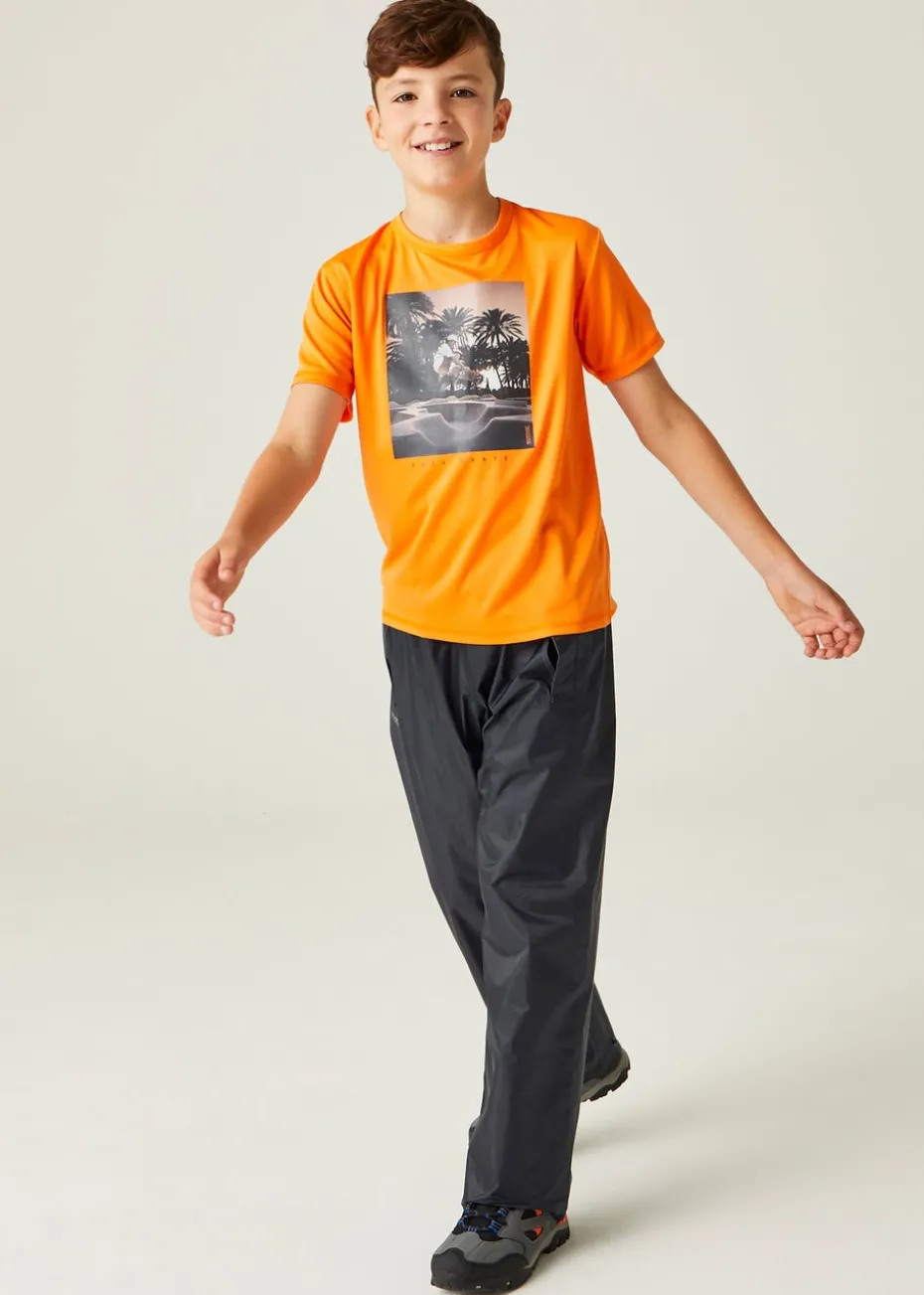 Regatta Navy Kids' Stormbreak Waterproof Hydrofort Overtrousers