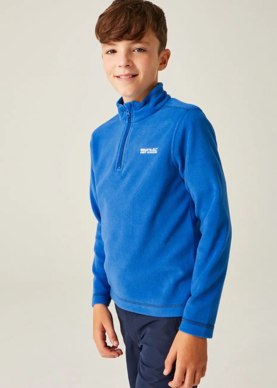 Regatta Oxford Blue Navy Kids' Hot Shot II Half Zip Fleece
