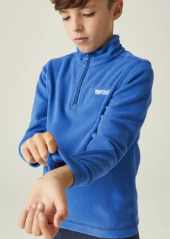 Regatta Oxford Blue Navy Kids' Hot Shot II Half Zip Fleece
