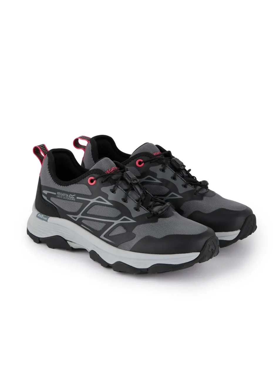 Regatta Seal Grey Peach Bloom Blaze Water Repellent Trainers