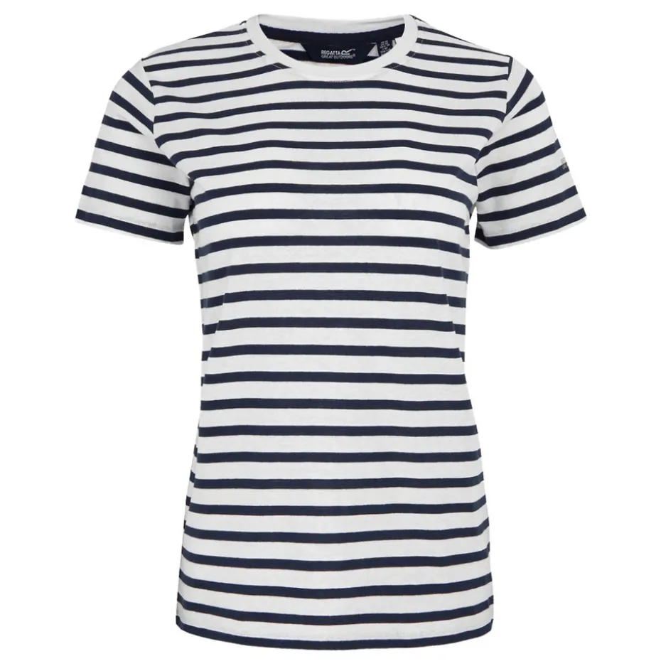 Regatta White/Navy Stripe Bayletta Tee