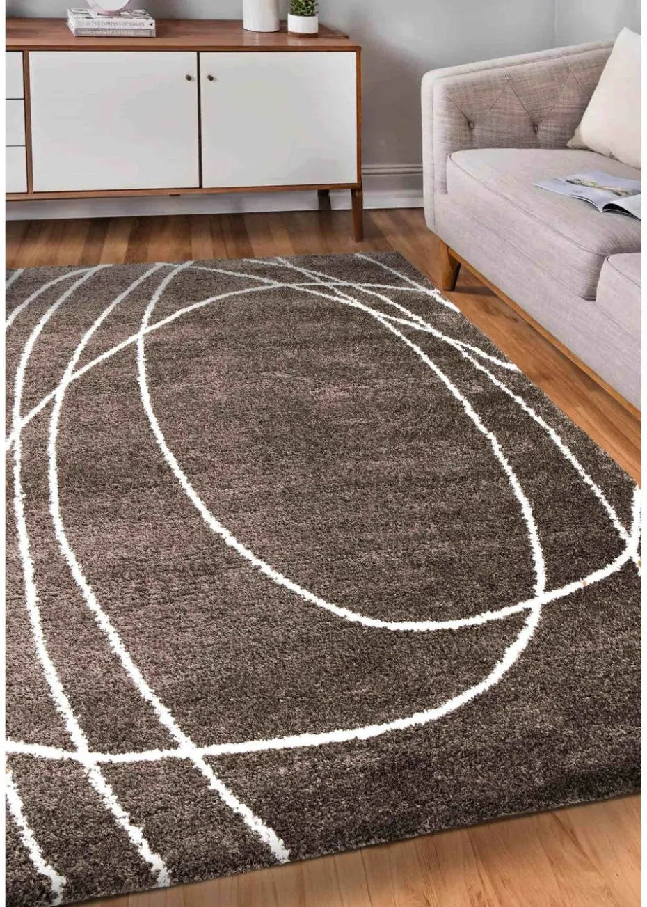 Relay Homemaker Halo Squiggle Taupe Rug