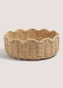 Retreat Round Scalloped Tray