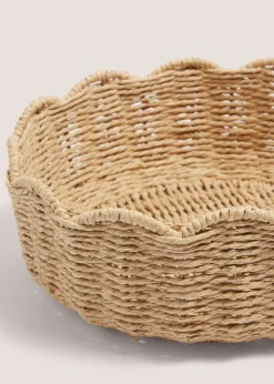 Retreat Round Scalloped Tray