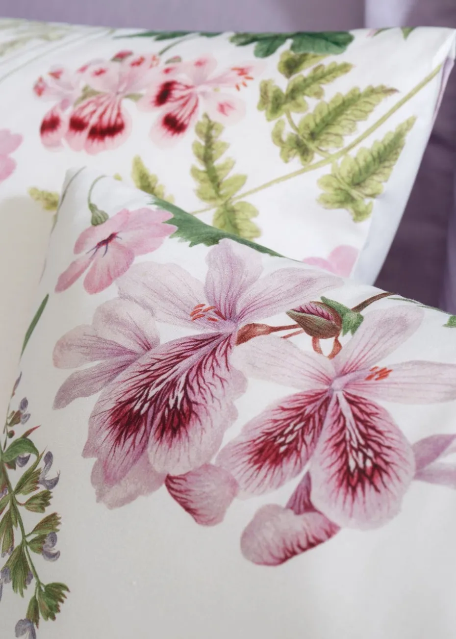 RHS Serenity Garden Reversible 200 Thread Count Cotton Duvet Cover Set