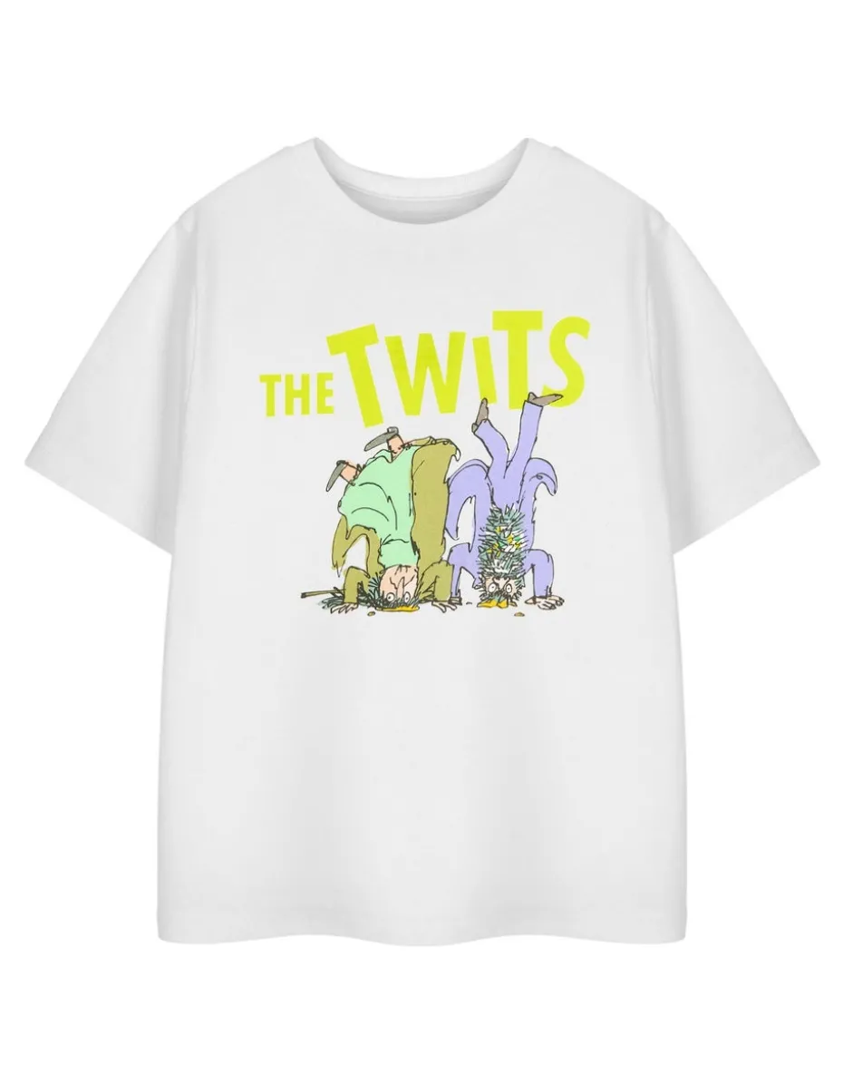 Roald Dahl The Twits Unisex Kids White T-Shirt (3-14 Years)