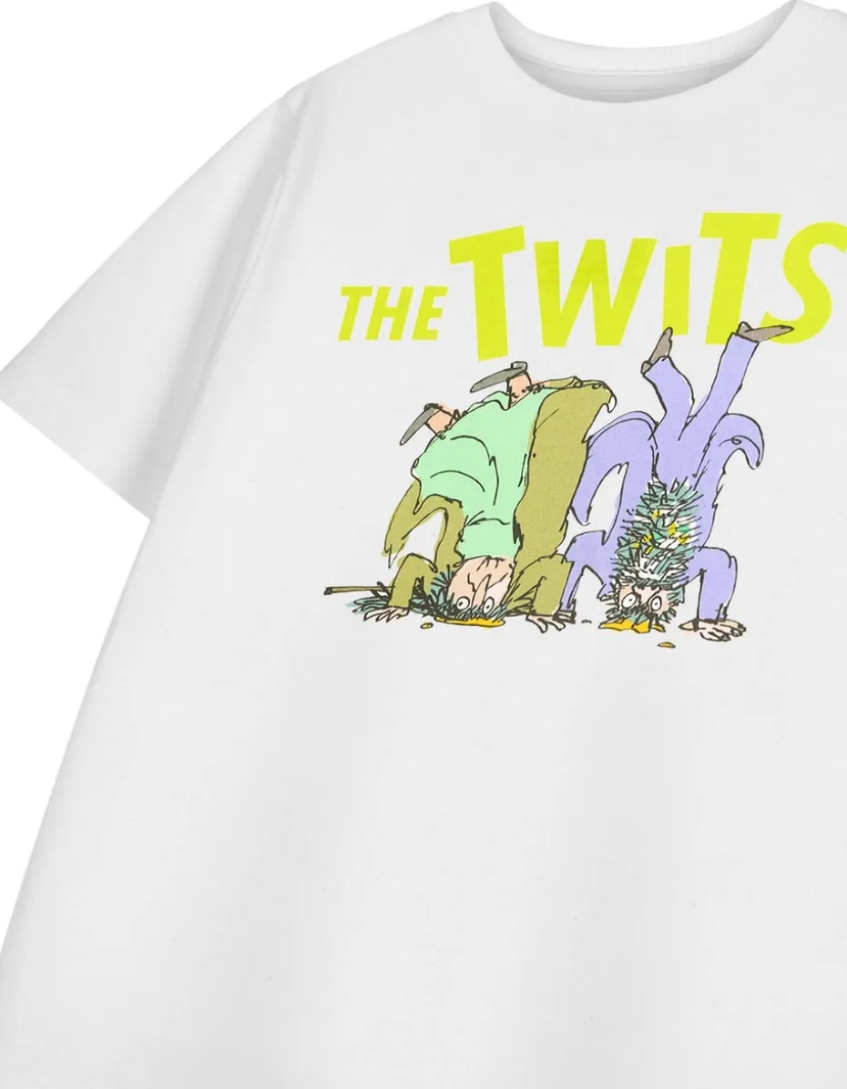 Roald Dahl The Twits Unisex Kids White T-Shirt (3-14 Years)