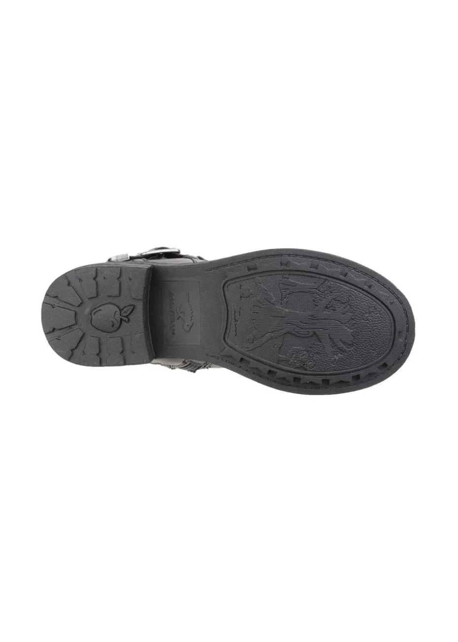 Rocket Dog Black Trumble Biker Boot