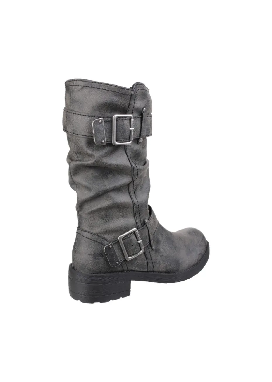 Rocket Dog Black Trumble Biker Boot