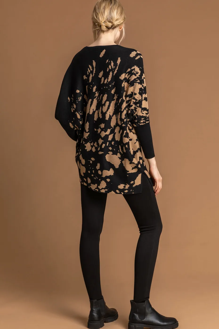 Roman Black Stretch Jersey Denim Jegging