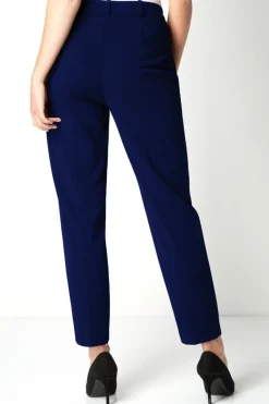 Roman Navy Short Straight Leg Stretch Trouser