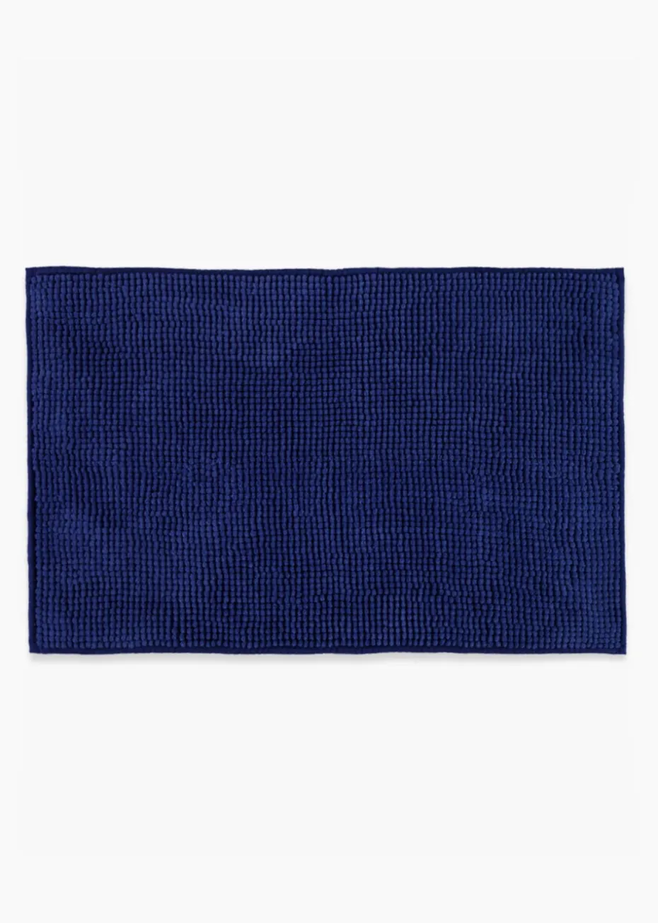 Royal Blue Chenille Bath Mat