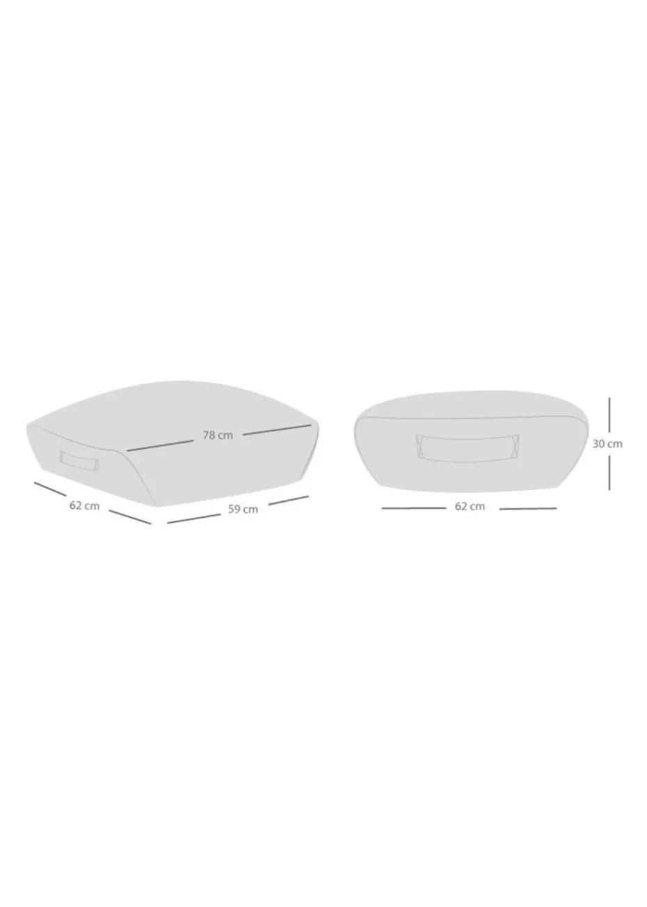rucomfy Gaming Footstool LED Beanbag