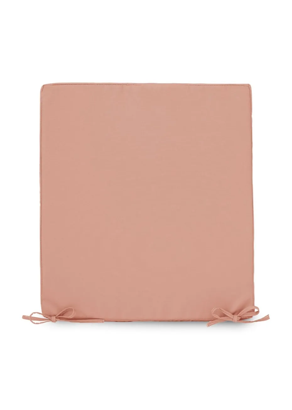 rucomfy Indoor/Outdoor Striped Single Bench Dusky Pink Seatpad