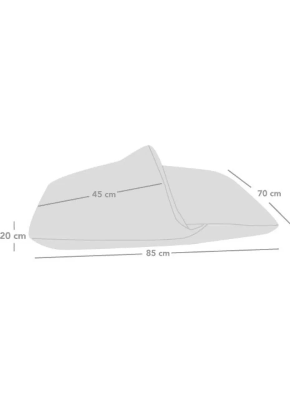 rucomfy Jumbo Cord Burrower Medium Slate Grey Pet Bed