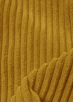 rucomfy Jumbo Cord Flip-It Large Mustard Pet Bed